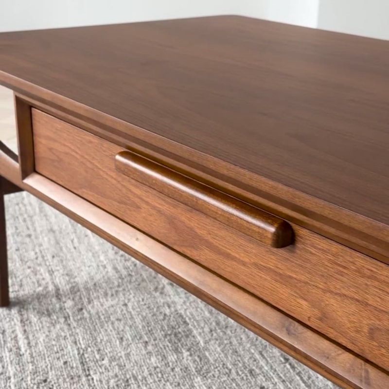 Play Tate Walnut Wood 48" Rectangular Storage Coffee Table - video 1 of 1